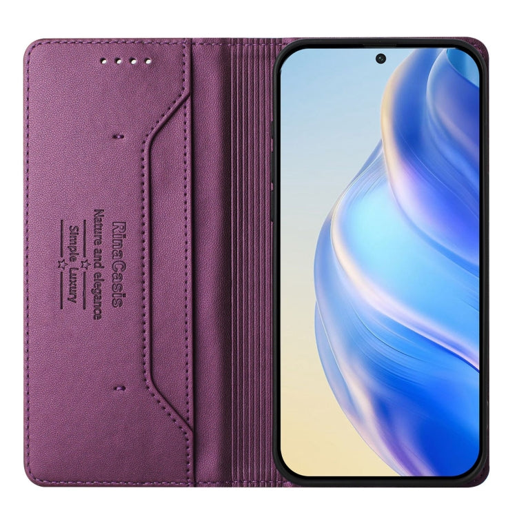 Funda Cuero Rfid con Succión Magnética y Doble Pliegue para TCL 305/306 Rc01 (Violeta)