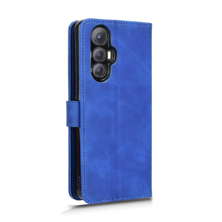 Funda de Cuero con Tapa Magnética para Cubot Max 5 Skin Feel (Azul)