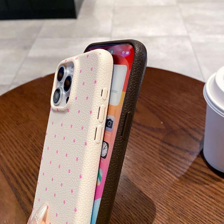 Funda de Silicona Dopamine para iPhone 12 con Lunares (Azul)