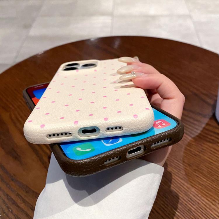 Funda de Silicona Dopamine para iPhone 12 con Lunares (Azul)