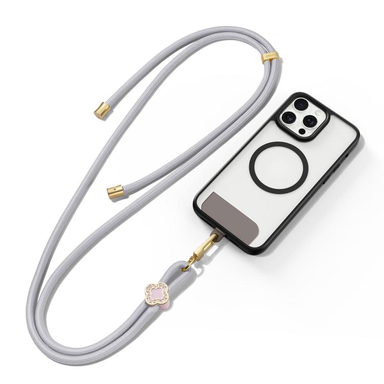 Cordón Ajustable para Teléfono Bandolera Dux Ducis Garden Diseño Begonia (Gris)
