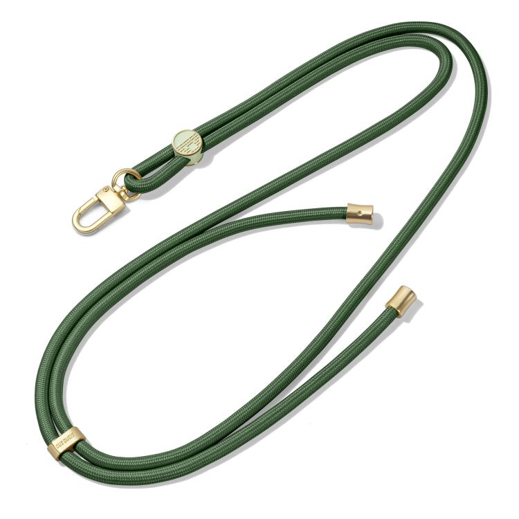 Cordón ajustable para teléfono bandolera Dux Ducis Garden diseño mosaicos (Verde Militar)