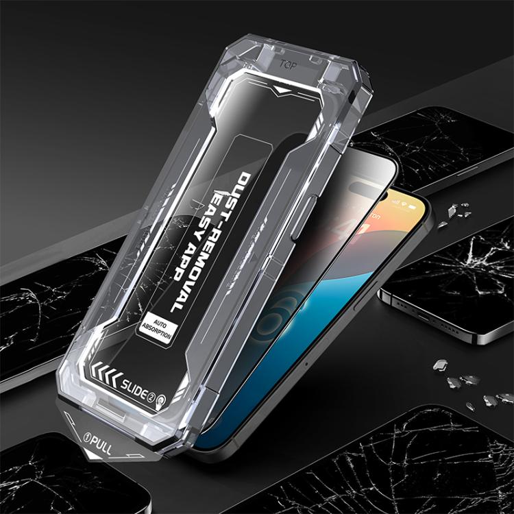 Película de Vidrio Templado de Privacidad para iPhone 15 Pro Max Fácil Instalación
