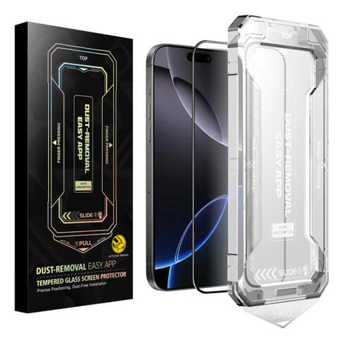 Película de Vidrio Templado HD para iPhone 16 Pro Max Fácil Instalación