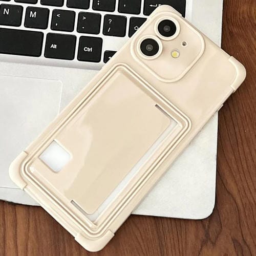 Funda TPU con Ranura para Tarjeta Lateral iPhone 12 (Blanca)