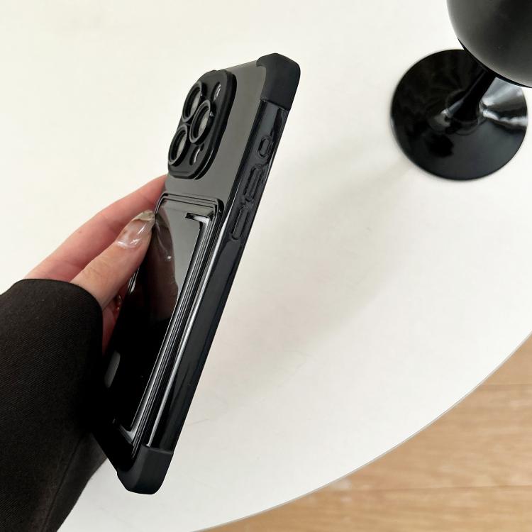 Funda TPU con Ranura para Tarjeta Lateral para iPhone 12 Pro Max (Blanca)