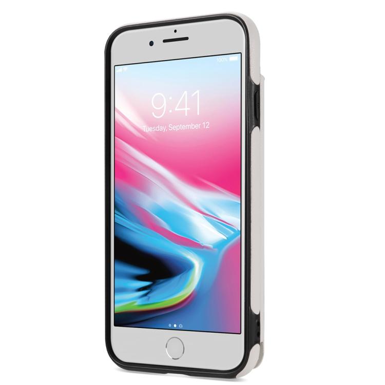 Estuche para Teléfono Rombal para iPhone 8 Plus/7 Plus con Ranuras y Cordón (Blanco)