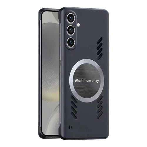 Estuche para Teléfono Samsung Galaxy S24 5G con Refrigeración de Grafeno sin Marco y Lente (Negro)