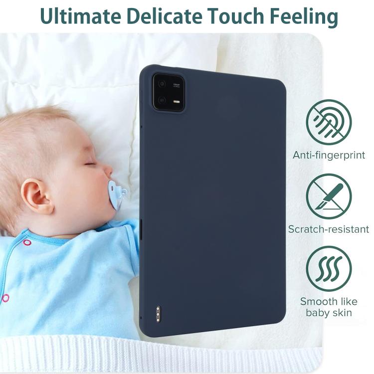 Funda para Tableta de TPU con Revestimiento En Aerosol de Aceite y Agradable para la Piel para Redmi Pad Se 4G de 8,7 Pulgadas (Azul Real)
