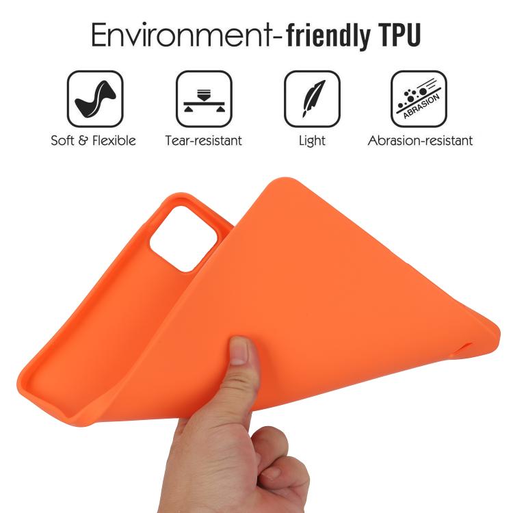 Funda para Tableta de TPU Respetuosa con la Piel con Aceite En Aerosol para Redmi Pad Se 4G de 8,7 Pulgadas (Naranja)