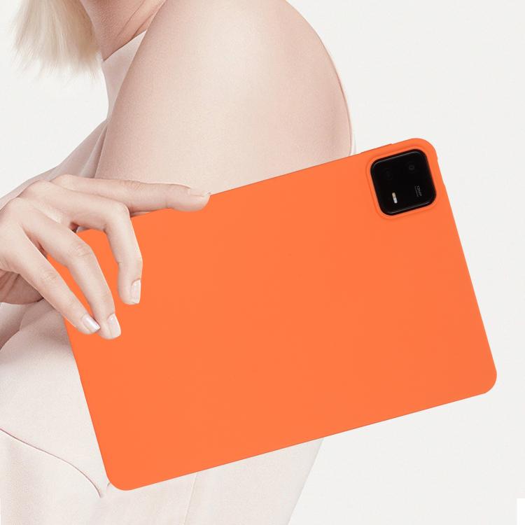 Funda para Tableta de TPU Respetuosa con la Piel con Aceite En Aerosol para Redmi Pad Se 4G de 8,7 Pulgadas (Naranja)