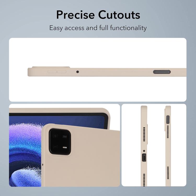 Funda para Tableta de TPU con Pulverizador de Aceite y Agradable para la Piel para Redmi Pad Se 4G de 8,7 Pulgadas (Blanca)