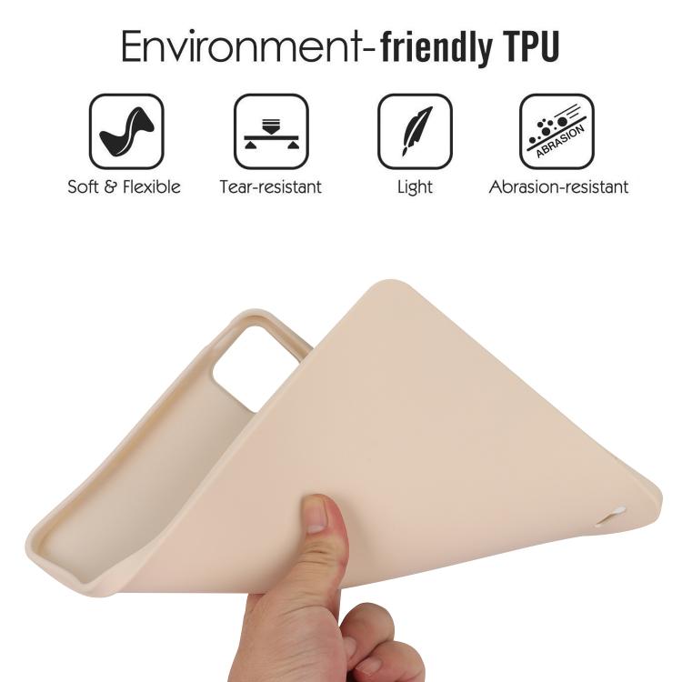 Funda de TPU para Tableta con Pulverizador de Aceite y Agradable para la Piel para Xiaomi Pad 7 (Blanca)