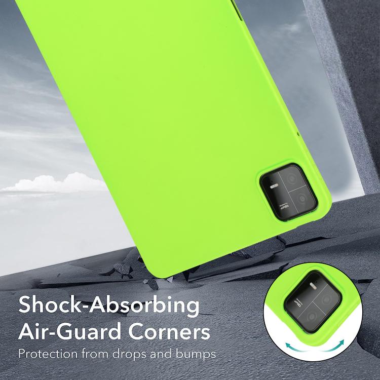 Funda de TPU para Tableta con Pulverizador de Aceite y Agradable para la Piel para Xiaomi Pad 7 (Verde Fluorescente)