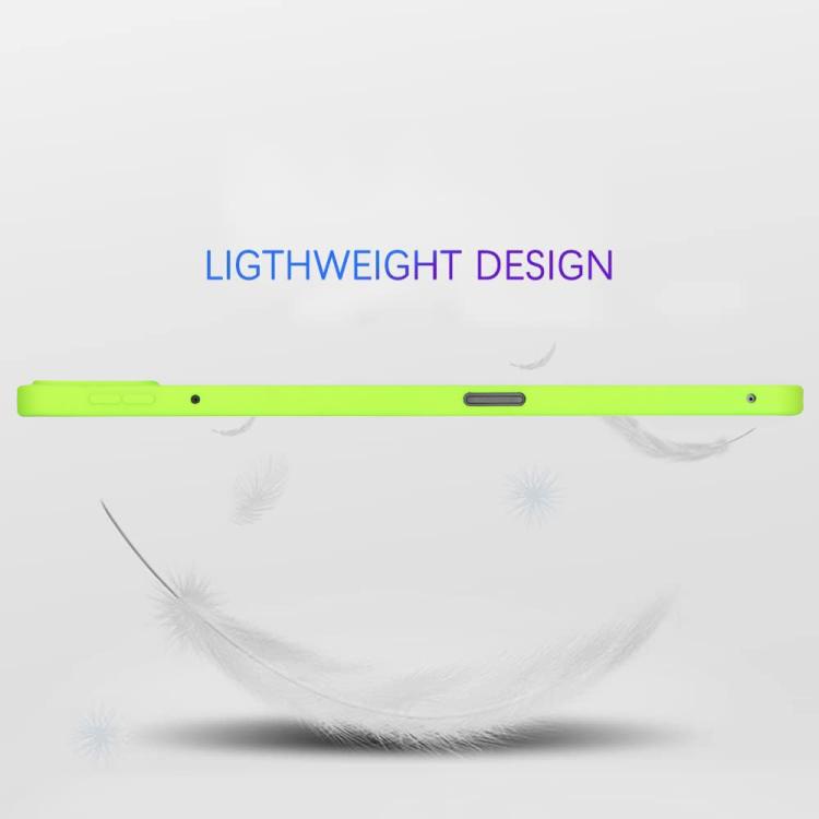 Funda de TPU para Tableta con Pulverizador de Aceite y Agradable para la Piel para Xiaomi Pad 7 (Verde Fluorescente)