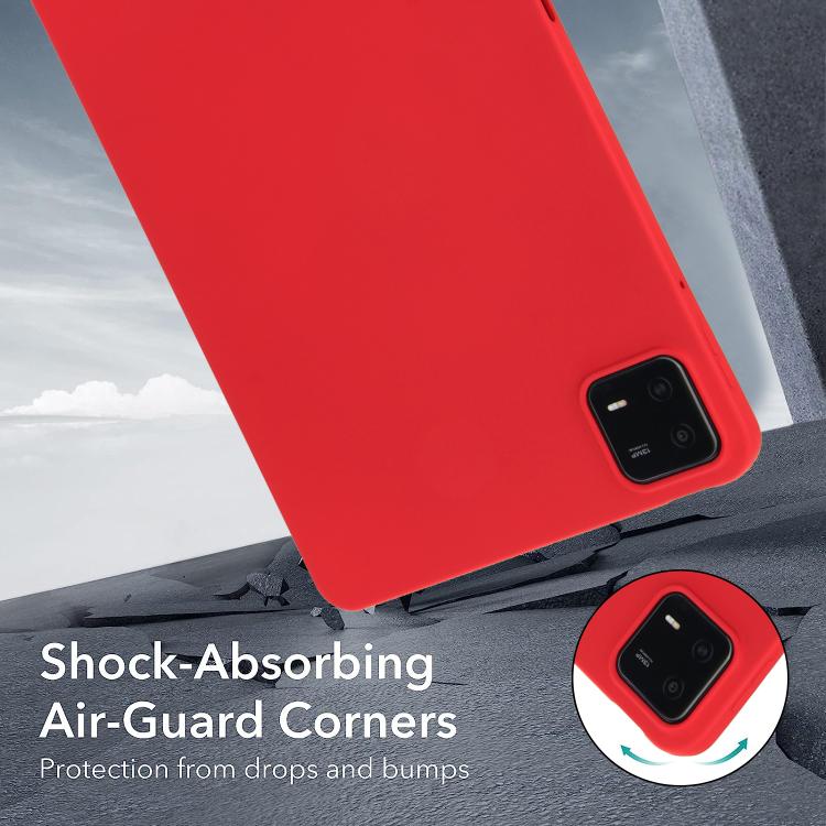Funda de TPU para Tableta con Spray de Aceite y Agradable para la Piel para Xiaomi Pad 7 Pro (Roja)