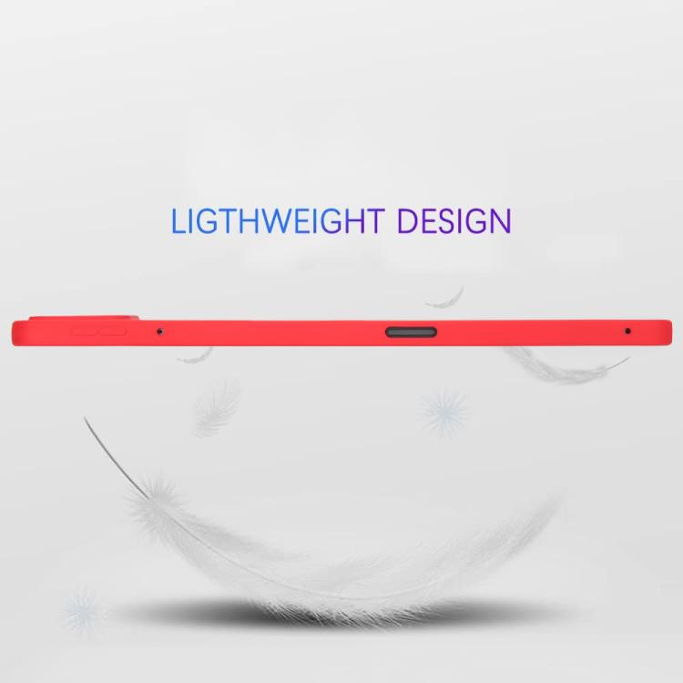 Funda de TPU para Tableta con Spray de Aceite y Agradable para la Piel para Xiaomi Pad 7 Pro (Roja)