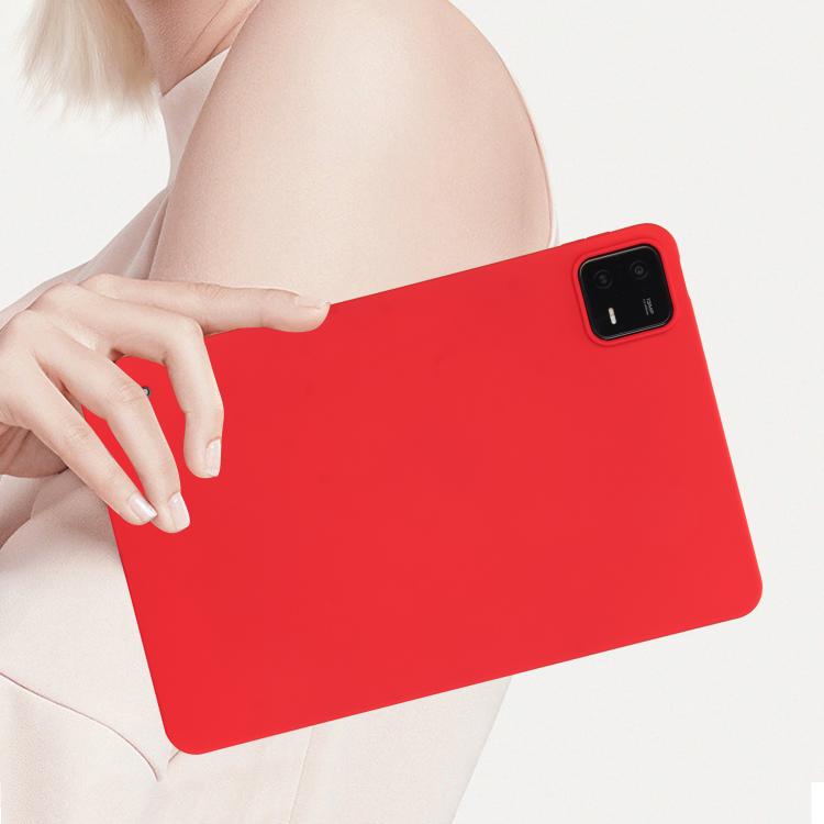 Funda de TPU para Tableta con Spray de Aceite y Agradable para la Piel para Xiaomi Pad 7 Pro (Roja)