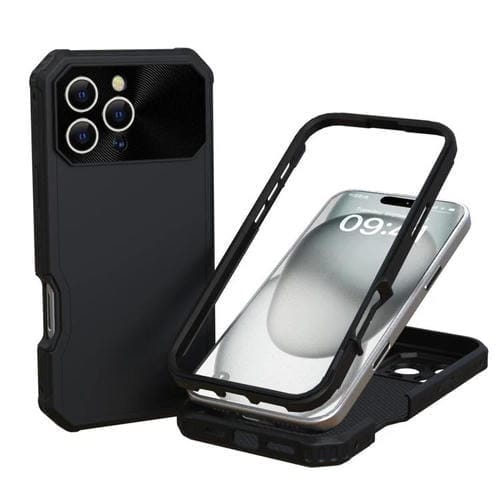 Funda híbrida TPU y PC para iPhone 16 Pro Magsafe (Negra)