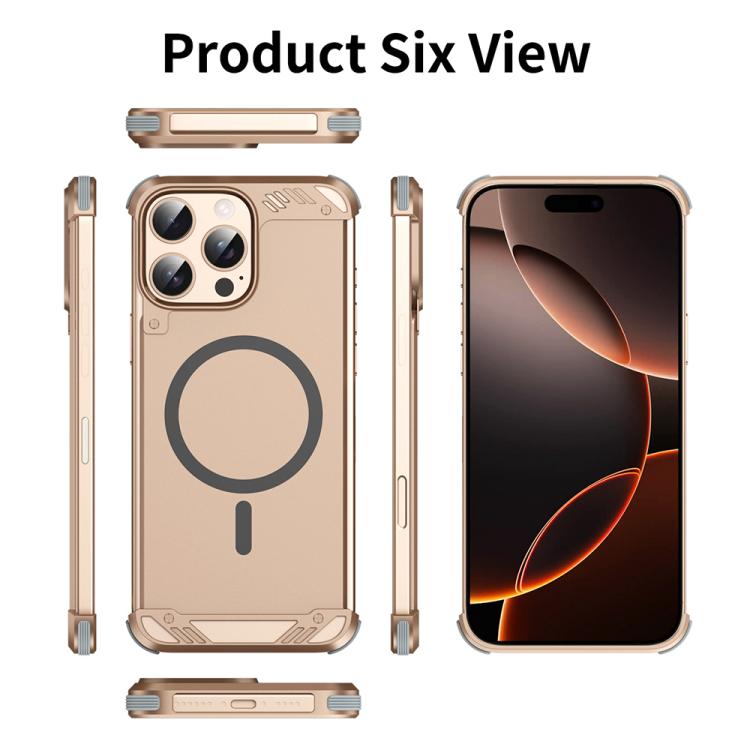 Funda para iPhone 16 Plus R-Just RJ63 sin Marco Aroma Mecha Magsafe (Plateada)