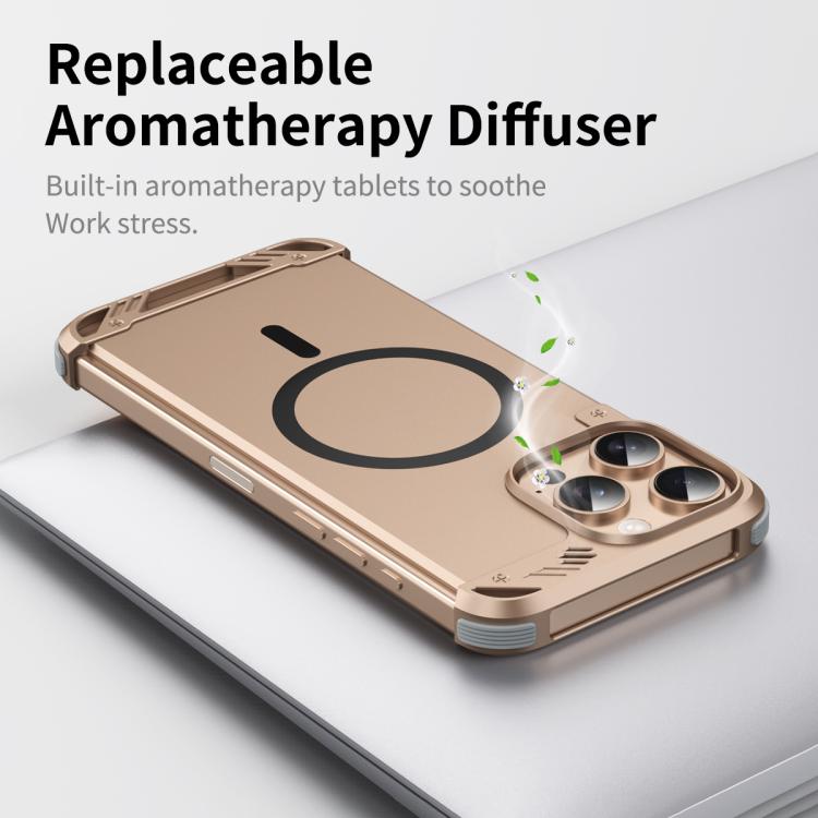 Funda para iPhone 16 Plus R-Just RJ63 sin Marco Aroma Mecha Magsafe (Plateada)