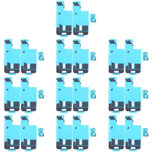 Adhésif Dissipateur de Chaleur Couverture Arrière de Caméra Apple iPhone 16, (10 Pièces) (Noir) avec Tampons en Éponge