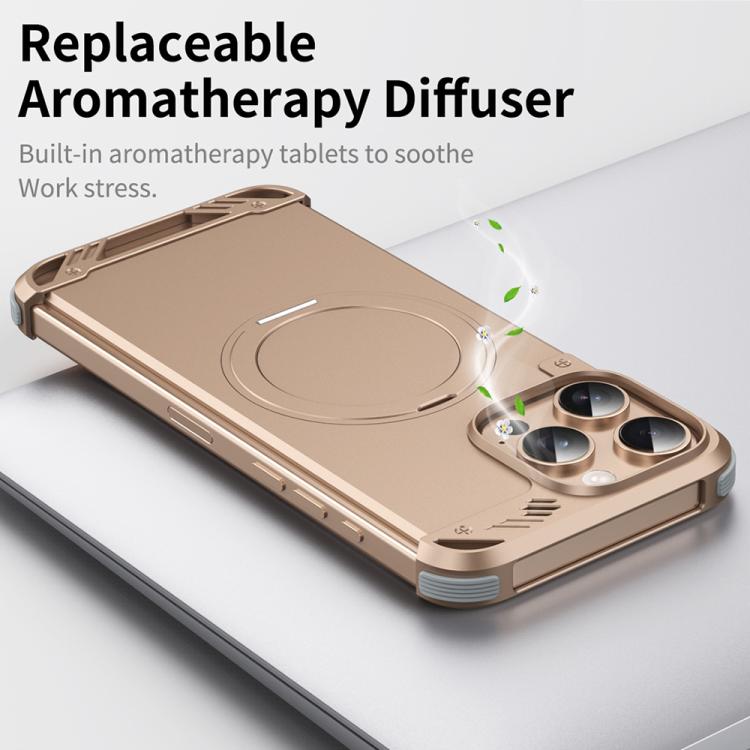 Estuche para Teléfono R-Just RJ63-1 con Soporte Magsafe sin Marco para iPhone 16 Plus (Negro)
