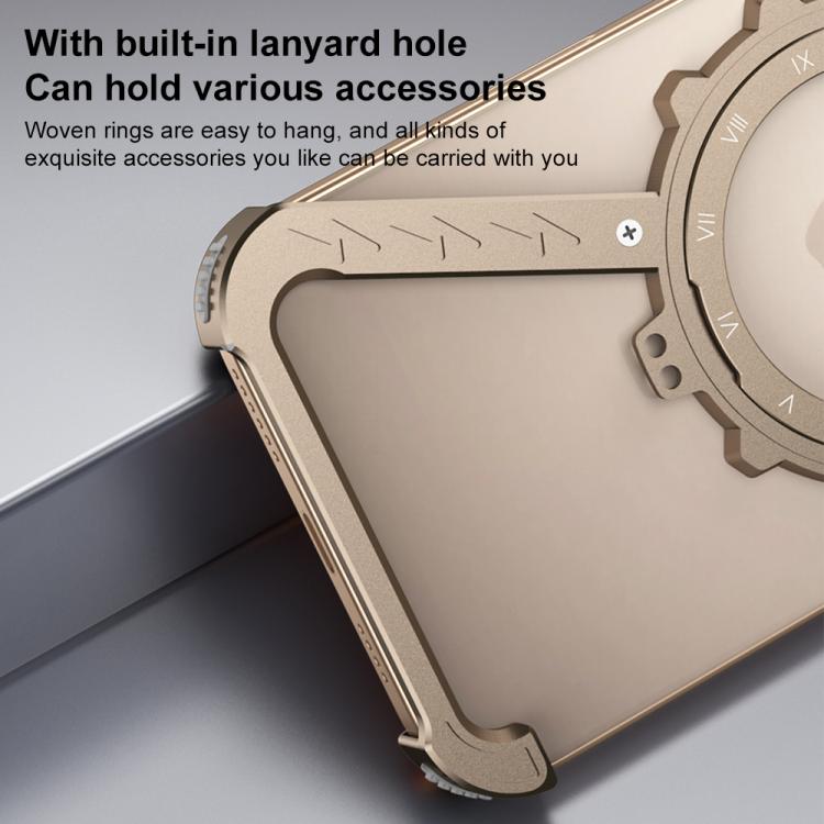 Funda para Teléfono iPhone 16 Plus Soporte 360 Grados Forma Z (Dorado Desierto)
