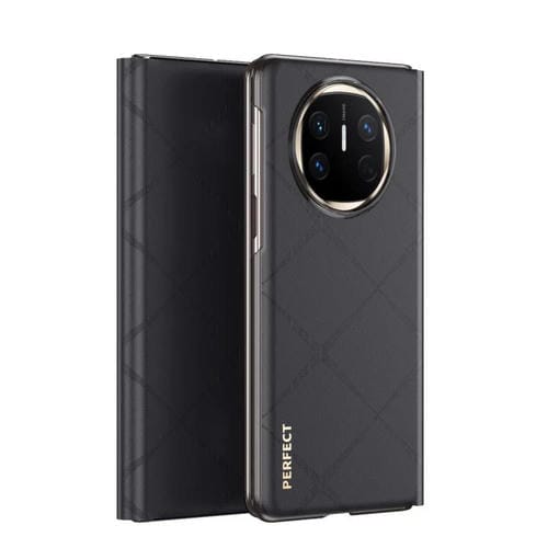 Funda de Cuero con Tapa Magnética Magsafe para Huawei Mate X6 (Negro)