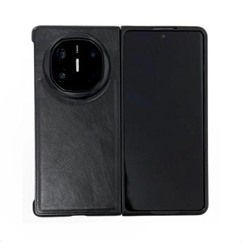 Funda para Teléfono Huawei Mate X6 Crazy Horse Texture PU + PC (Negra)