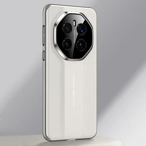 Funda de Cuero Lisa con Diseño de Imitación Ultimate para Honor Magic7 (Blanca)