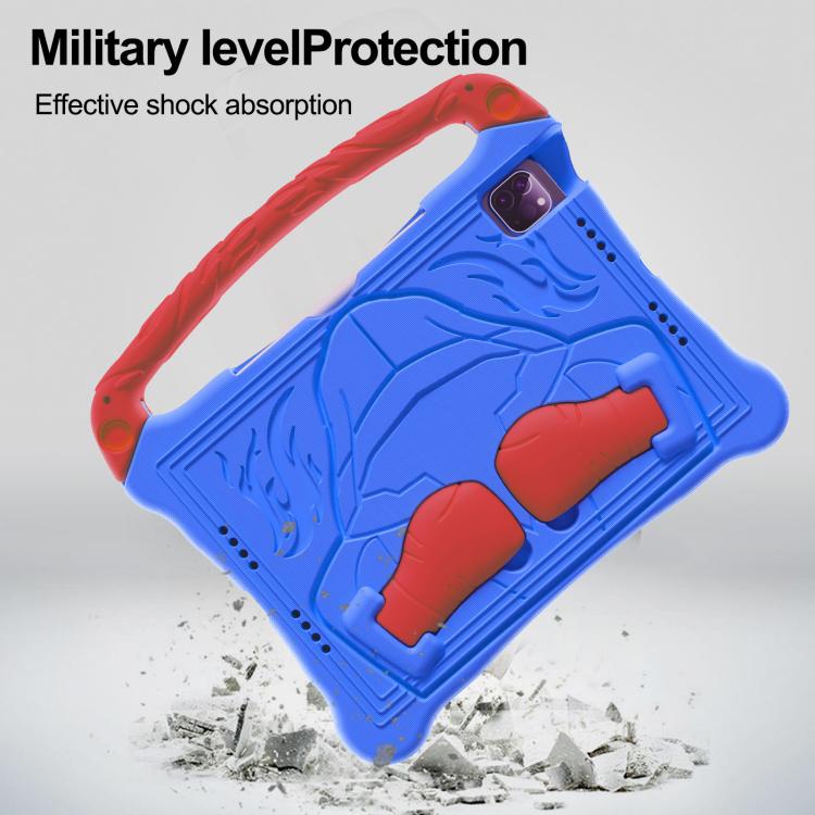 Funda para iPad 10.ª Generación 10.9 2022 Soporte Goma Eva a Prueba de Golpes Correa Hombro (Azul y Rojo)