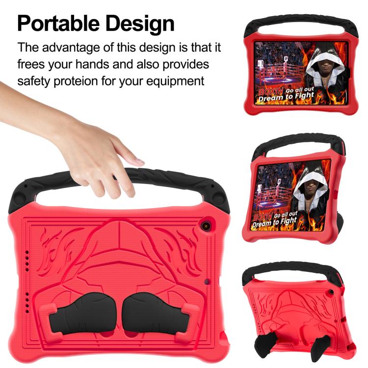Estuche para Tableta Eva Serie Boxing para iPad 10.5 2017/Air 3 2019 con Soporte (Rojo y Negro)