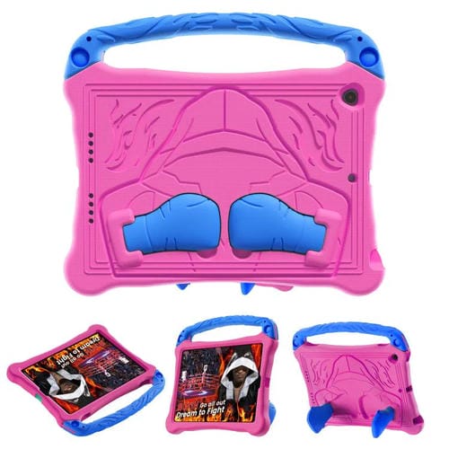 Estuche para Tableta Eva Boxing Series para iPad 10.5 2017 Air 3 2019 con Correa y Soporte (Rosa, Rojo y Azul)