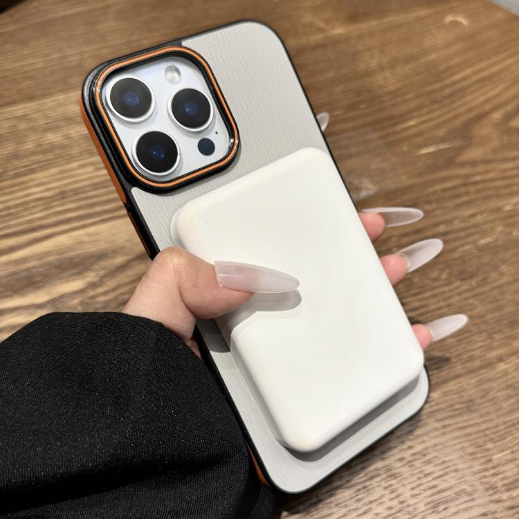 Funda para Teléfono Madera Imitación Magsafe iPhone 12 (Azul Cielo)
