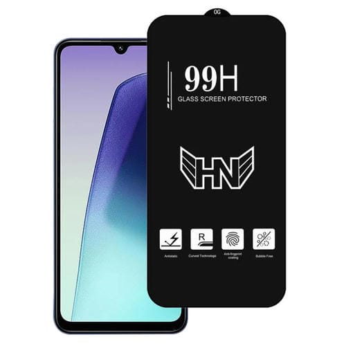 Película de Vidrio Templado de Pantalla Completa con Arco Grande de Aluminio Alto para Redmi 14C 4G