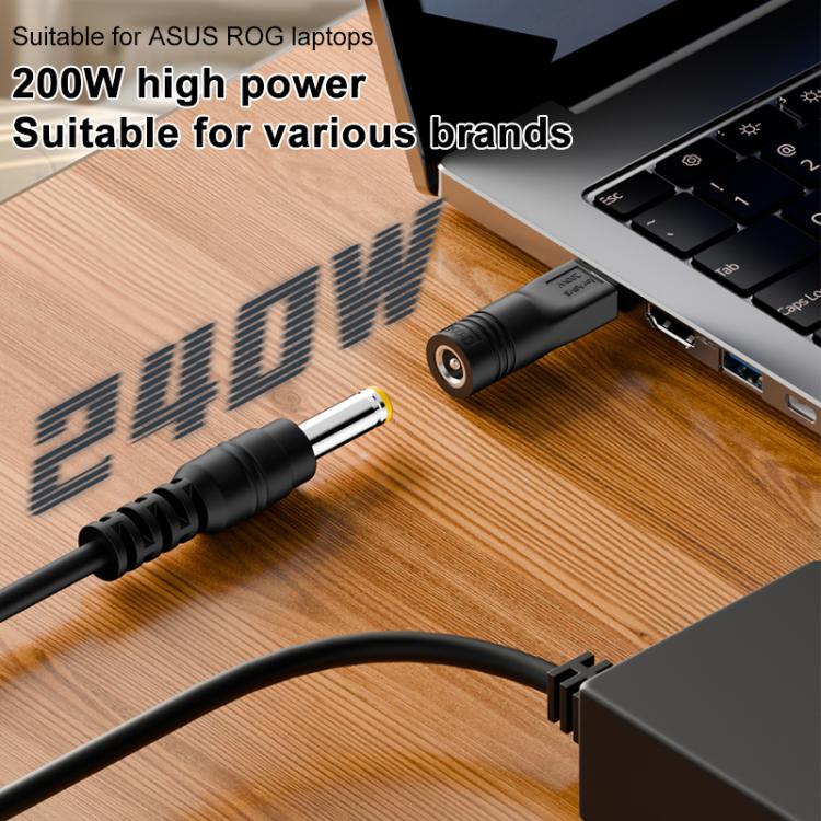 Adaptador de Carga para Computadora Portátil Asus 240 W con Puerto 6,0 x 0,6 mm a Square