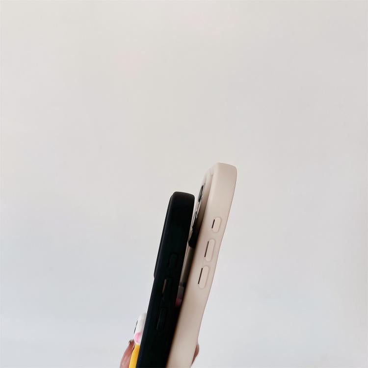 Funda TPU iPhone 11 Pro Forma Boca de Salchicha Cadena Cuentas (Rosa)