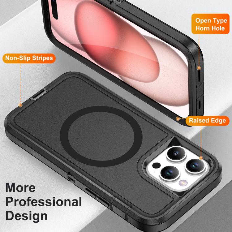 Funda Magnética iPhone 15 Pro Max Life Resistente al Agua con Protección Magsafe (Negra)