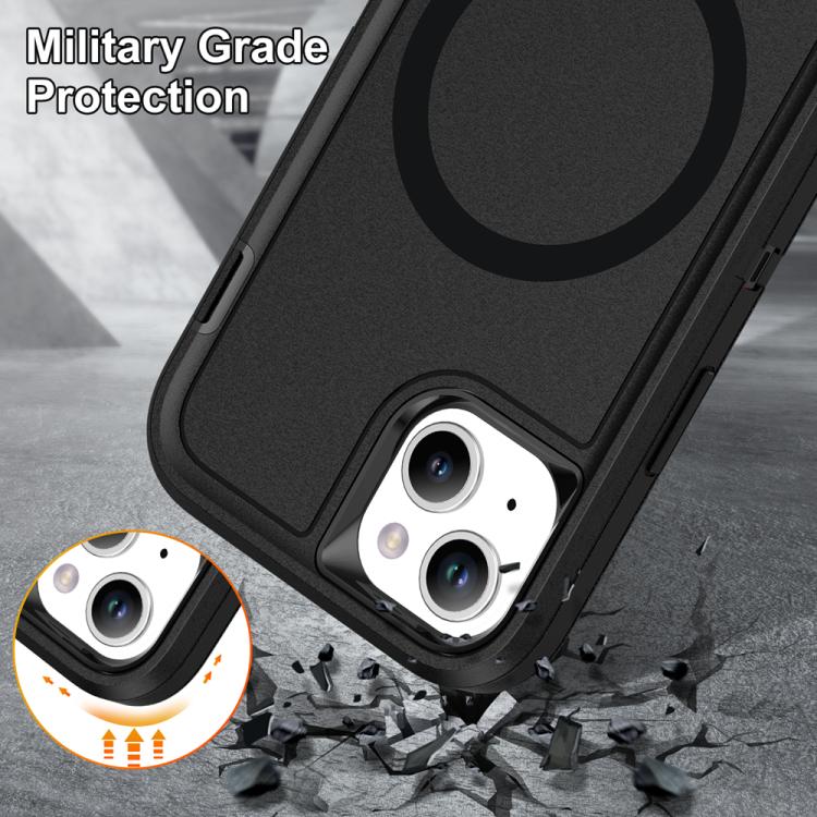Funda Magnética iPhone 14 Plus/15 Plus Resistente al Agua con Protección Magsafe (Negra)