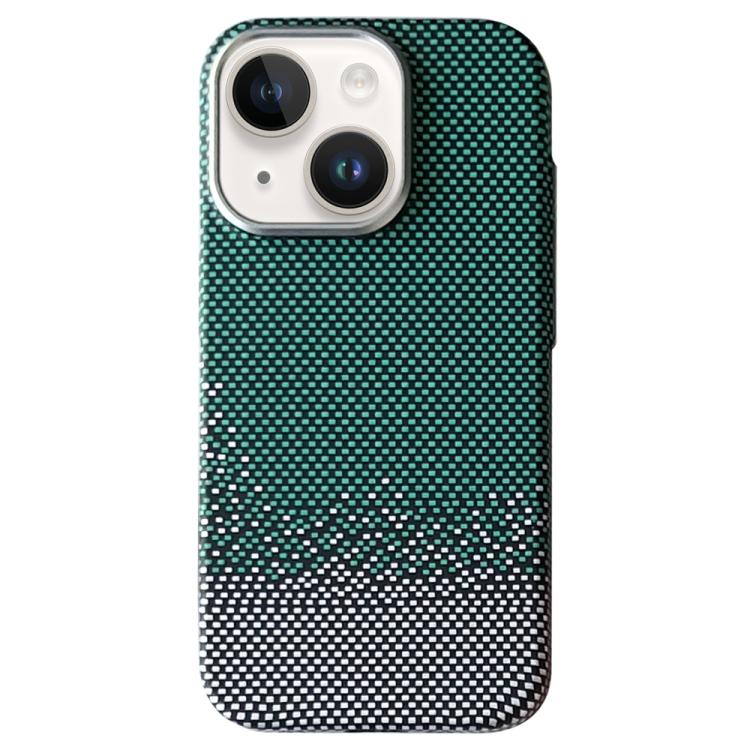 Estuche para Teléfono Magsafe iPhone 15 Plus Marco Protección Lente Metal (Verde Arena)