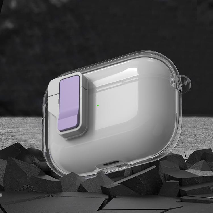 Estuche para Auriculares Inalámbricos Airpods Pro Ice Crystals con Interruptor Magnético (Blanco Transparente)