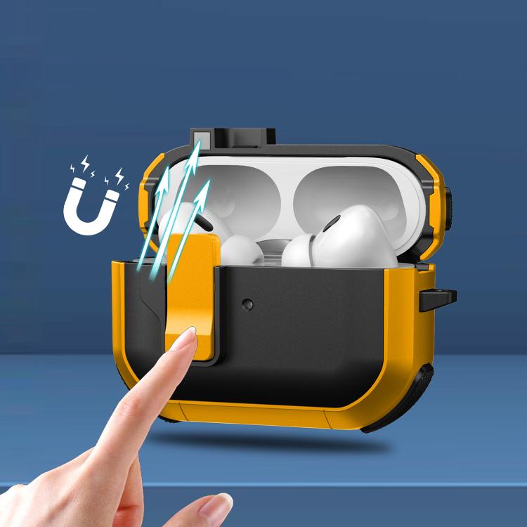 Estuche Para Auriculares Inalámbricos Airpods Pro Starship Con Interruptor Magnético (Negro)