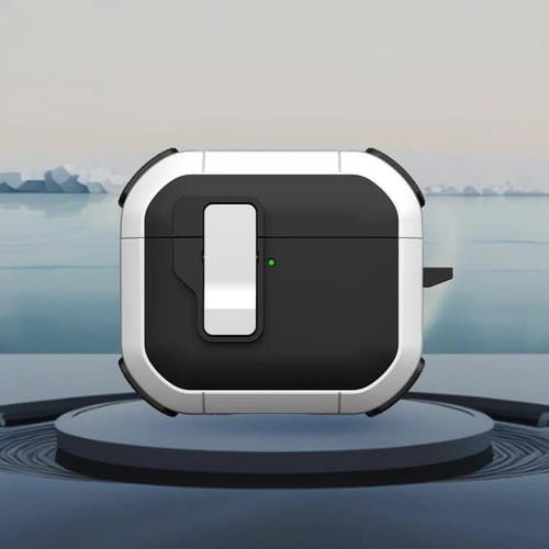 Estuche para Auriculares Inalámbricos Airpods 4 Starship con Interruptor Magnético (Negro y Blanco)