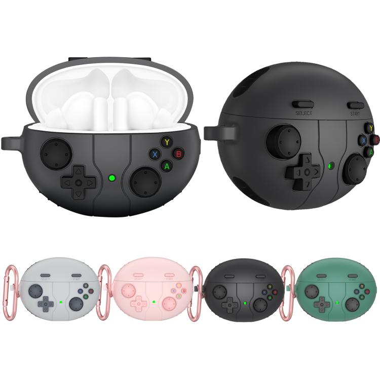 Estuche de Silicona para Auriculares Huawei Freebuds 5I/6I Estilo Consola Retro (Rosa)