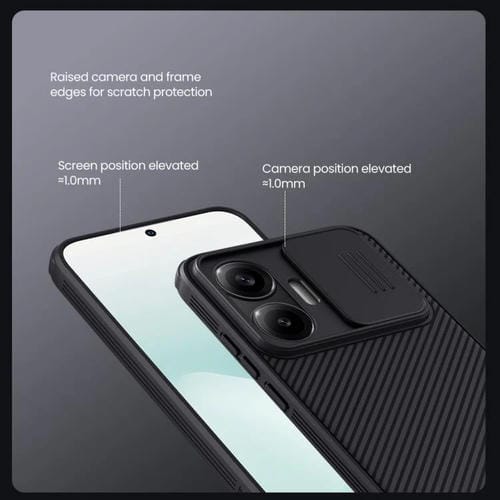 Funda magnética para PC NILLKIN CamShield Pro para Xiaomi Poco F7 (negra)