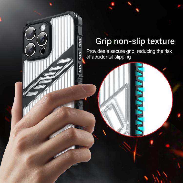 Funda híbrida TPU para iPhone 14 con soporte para PC (Dorado del Desierto)