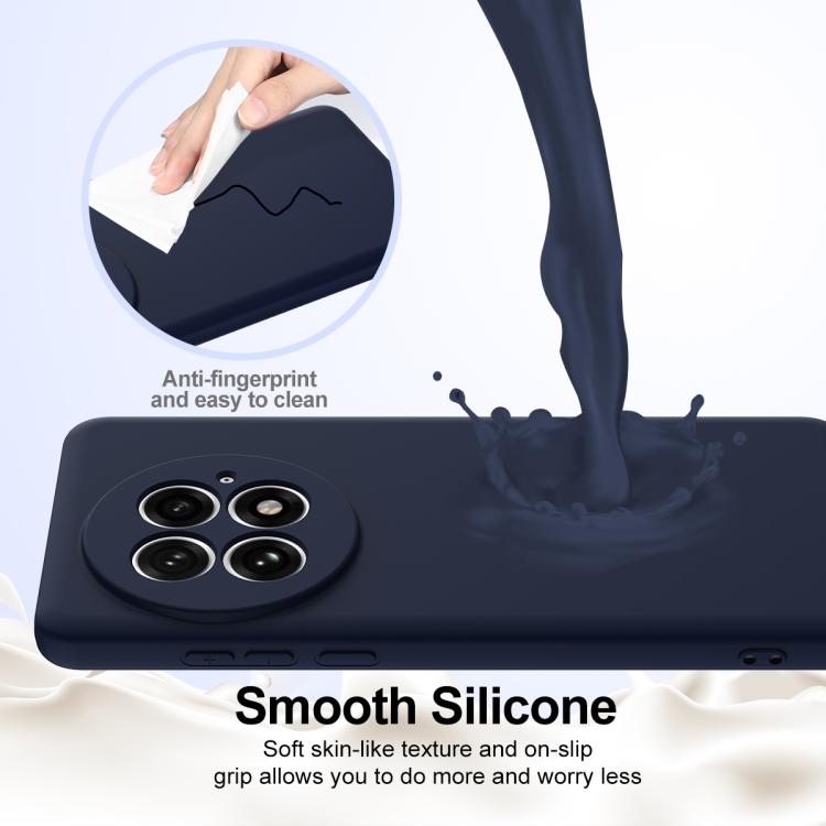 Funda silicona a prueba de golpes OnePlus 13 Magsafe (Azul Marino)