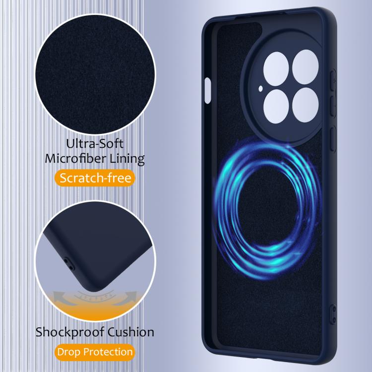 Funda silicona a prueba de golpes OnePlus 13 Magsafe (Azul Marino)