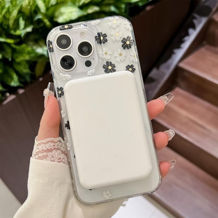 Funda para Teléfono IMD Magsafe para iPhone 14 con Laminado Doble Cara (Blanco y Negro)